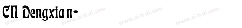 CN Dengxian字体转换